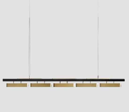 Hoveedo Modern Sleek Long Bar Pendant Lamp