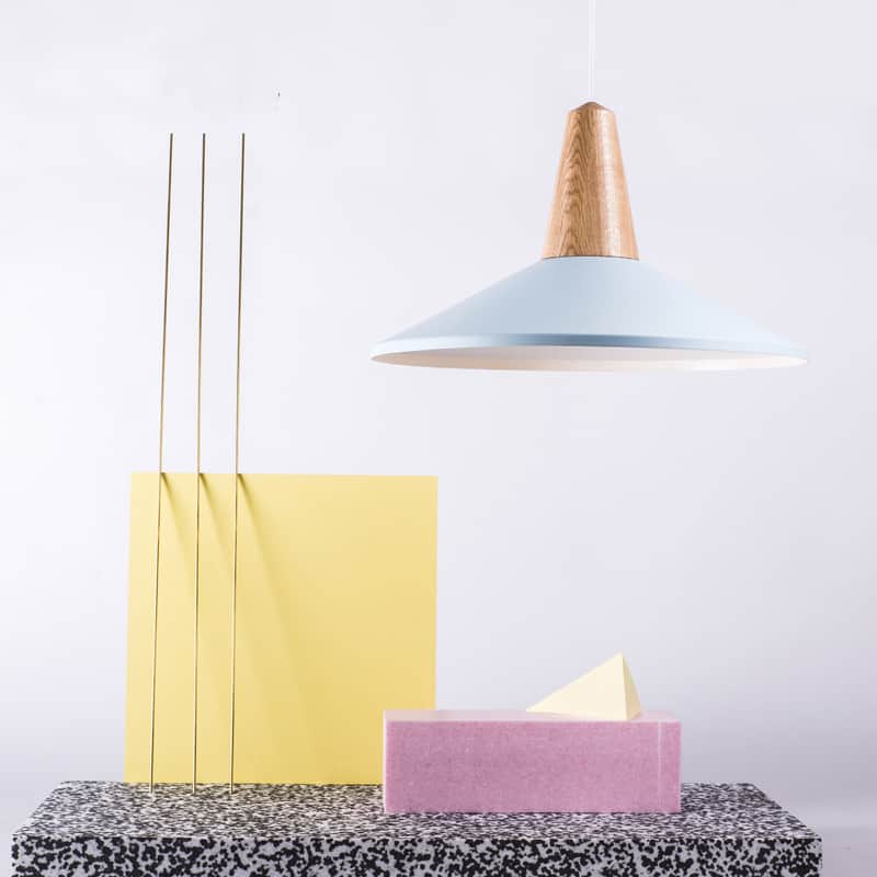AGNES Solid Wood & Aluminum Ceiling Light