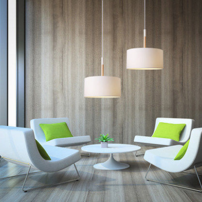 Sunniva Contemporary Drum Shaped Pendant Lamp