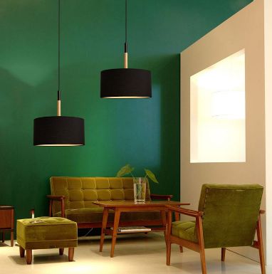 Sunniva Contemporary Drum Shaped Pendant Lamp