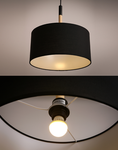 Sunniva Contemporary Drum Shaped Pendant Lamp