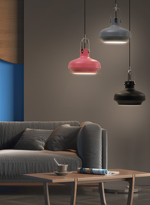 Sveinn Scandinavian Modern Bulbous Shaped Pendant Light