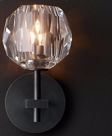 Thorpjornsen Modern Crystal Torch Wall Lamp