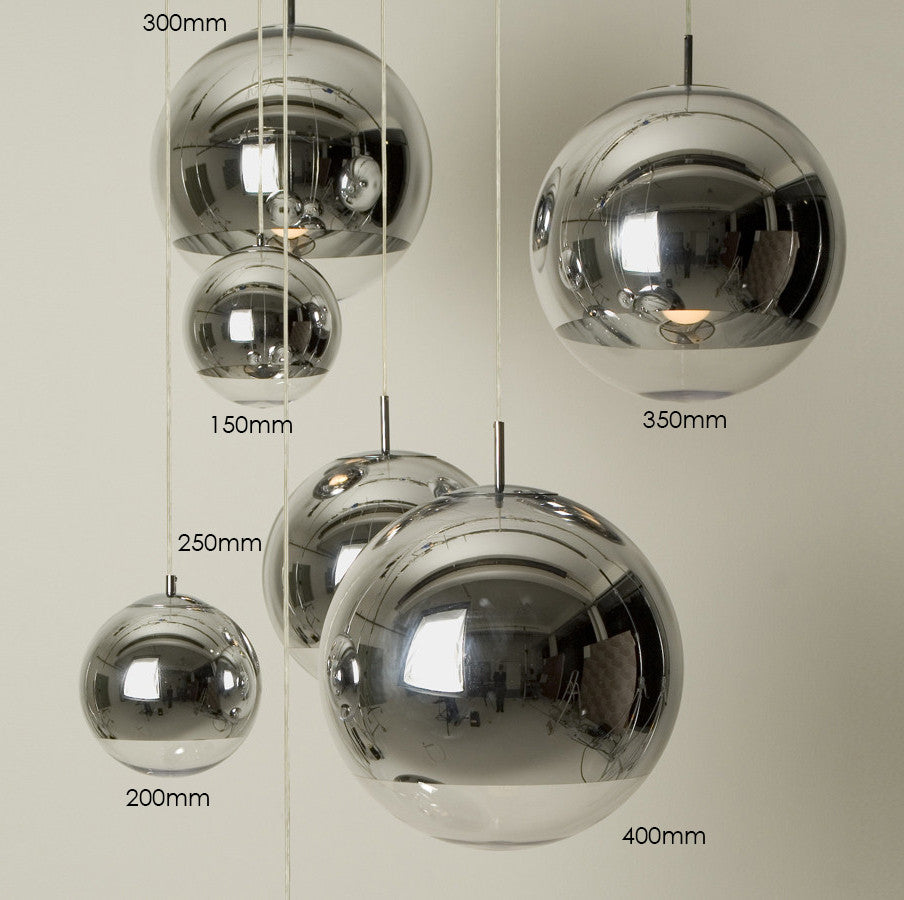Chrome Mirror Ball Pendant Light - Catalogue.com.sg