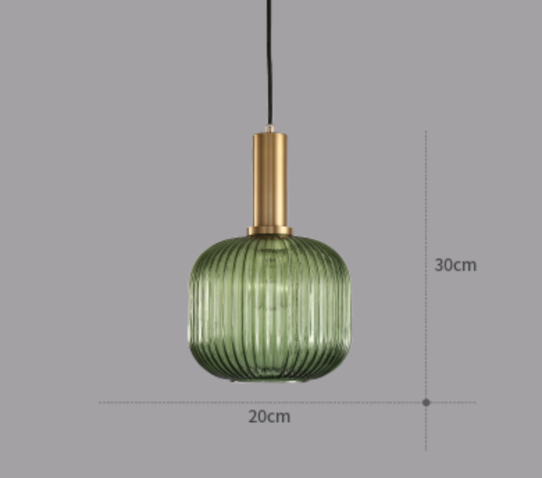 Torunn Textured Glass Perfume Bottle Pendant Light