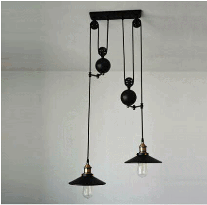 BORGHILD Disk Weighted Hanging Lamp