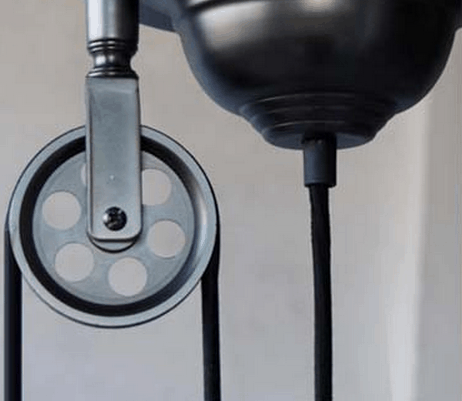 BORGHILD Disk Weighted Hanging Lamp
