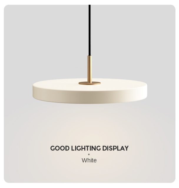 UFO Metal Led Pendant Light Modern Art Design Suspension Round Indoor Hanging Lamp Nordic Kitchen Dining Living Room Home Decor