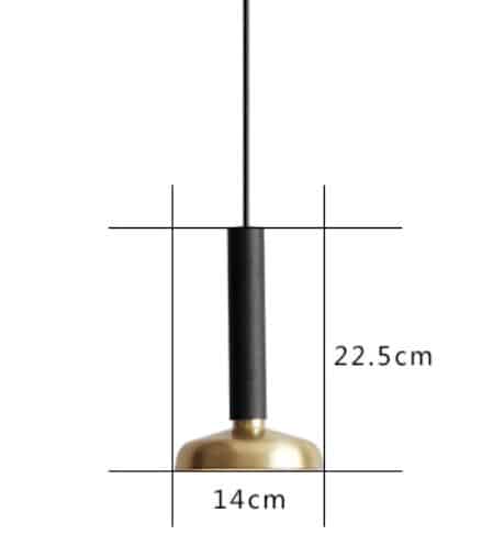 ULRIKA Long Head Plate Pendant Lamp