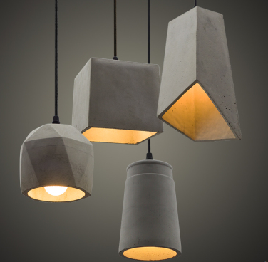 Ulla Scandinavian Concrete Geometric Pendant Light