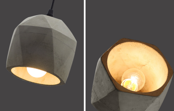 Ulla Scandinavian Concrete Geometric Pendant Light