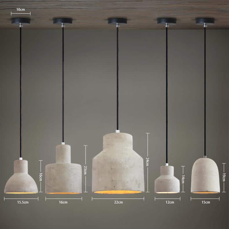 Jesper Vintage Cement Pendant Lamp