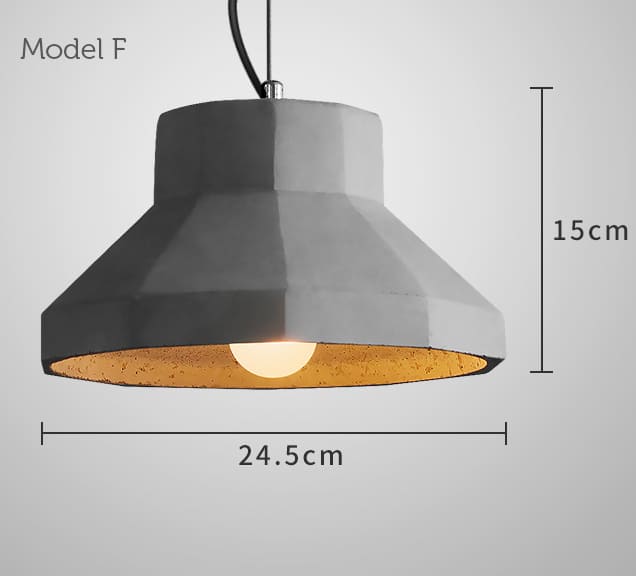 Jesper Vintage Cement Pendant Lamp
