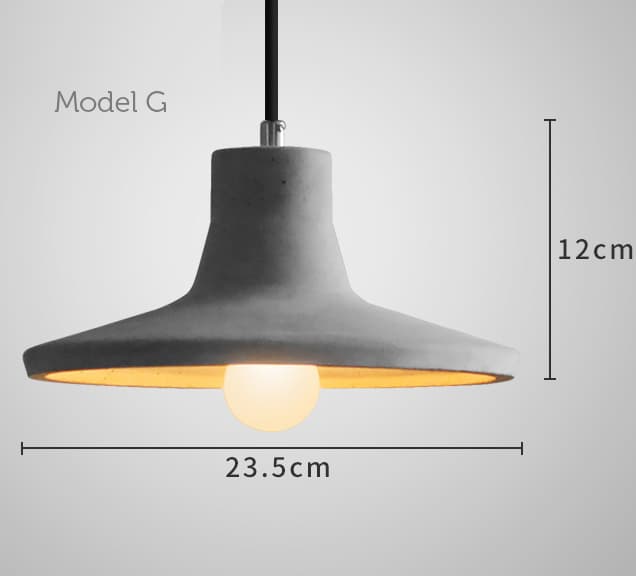 Jesper Vintage Cement Pendant Lamp