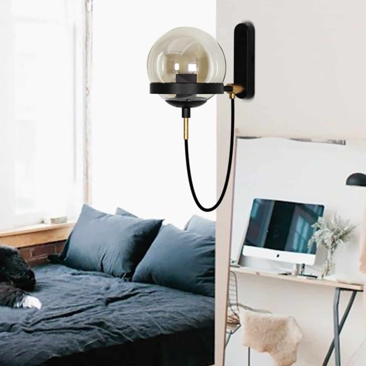 DORIT Vintage Globe Wall Lamp