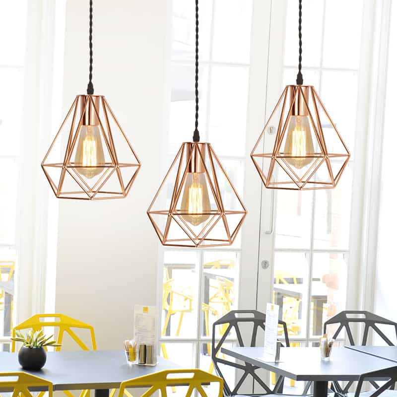 Rakona Classy Rose Pyramid Pendant Lamp