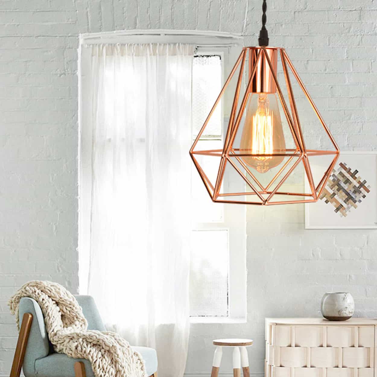 Rakona Classy Rose Pyramid Pendant Lamp