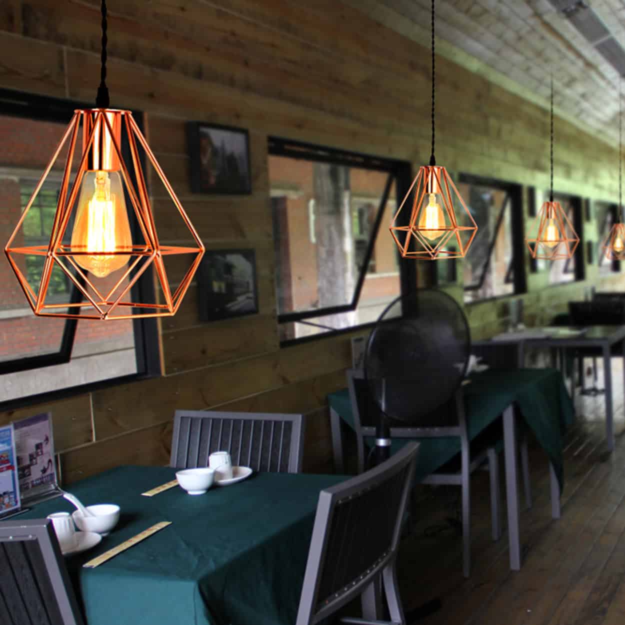 Rakona Classy Rose Pyramid Pendant Lamp