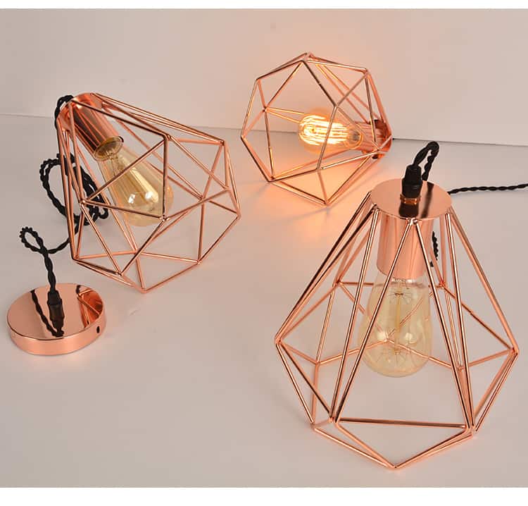 Rakona Classy Rose Pyramid Pendant Lamp