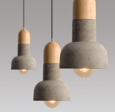 Viveca Cement Body Scandi-Industrial Style Pendant Light