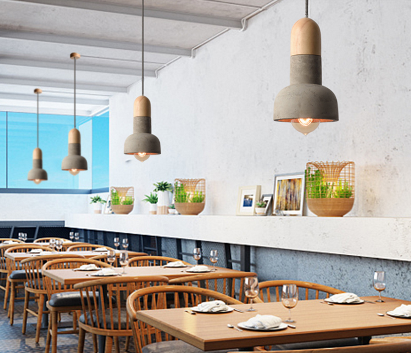 Viveca Cement Body Scandi-Industrial Style Pendant Light