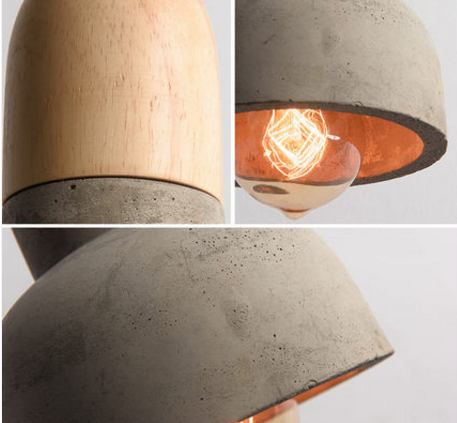 Viveca Cement Body Scandi-Industrial Style Pendant Light