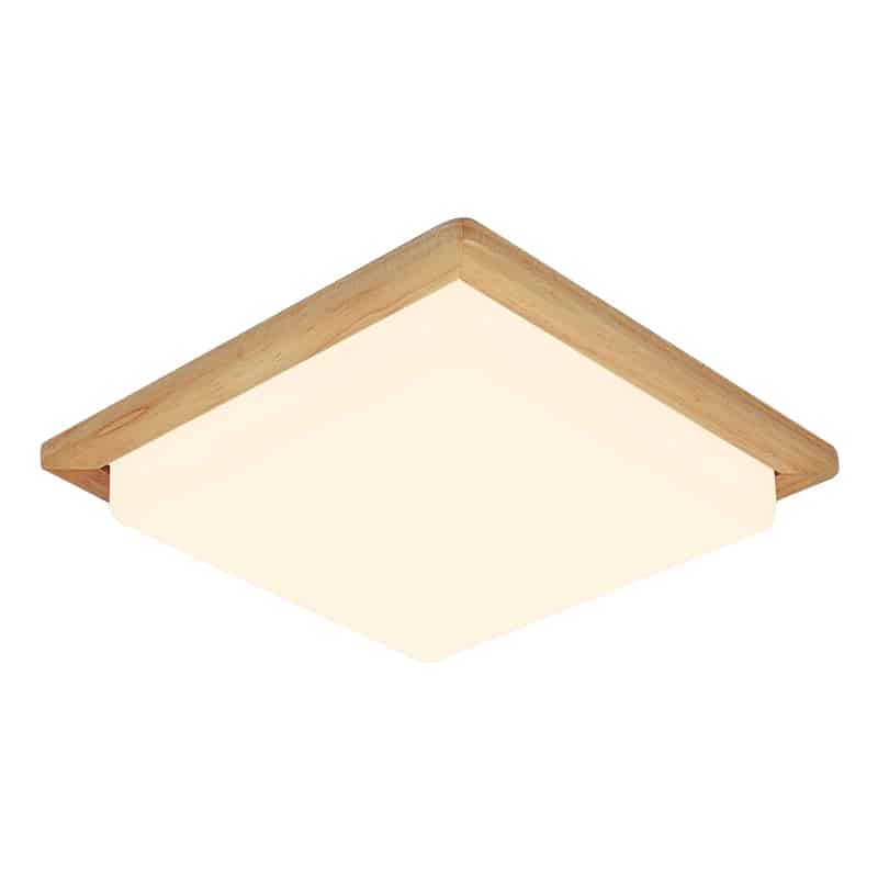 WALBRIDGE Wooden Square Ceiling Lamp