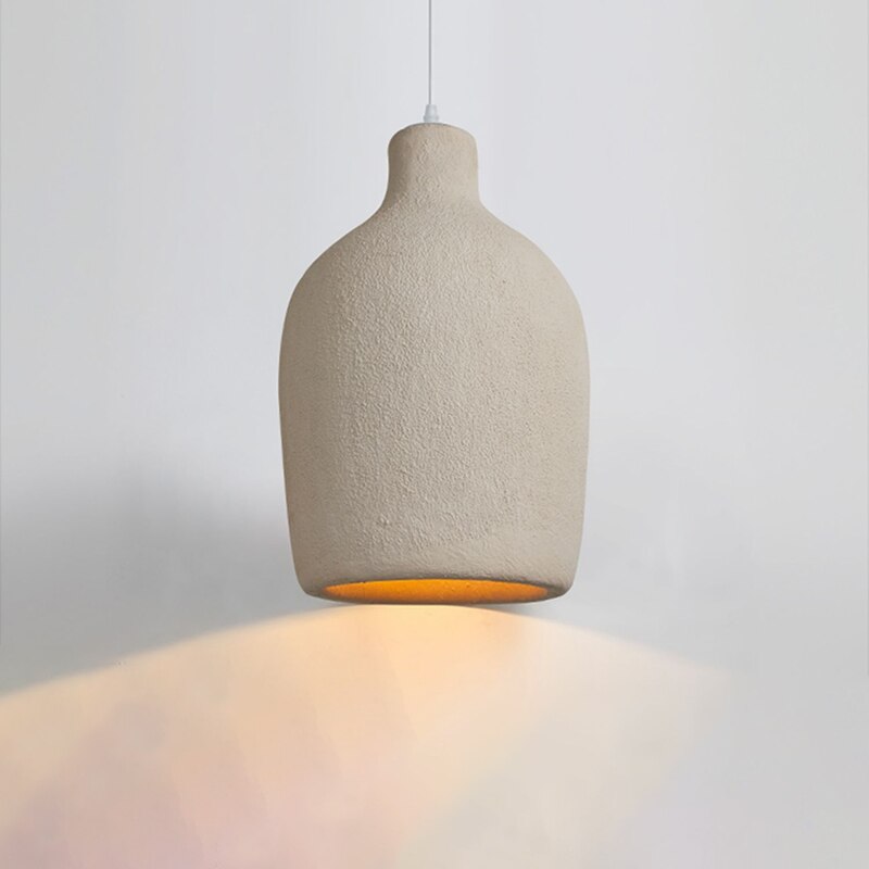 Wabi Sabi Cream Style Led Chandelier Restaurant Bar Dining Room Home Decor Pendant Lights Bedroom Bedside Hanging Lamp Fixture