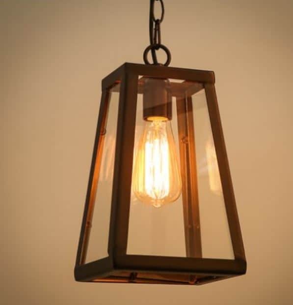 Xilinor Industrial Glass Case Pendant Lamp