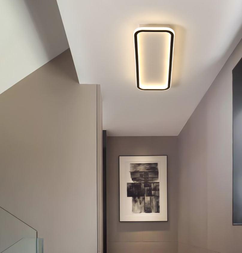 LED Simple Modern Ceiling Light Black+White 2