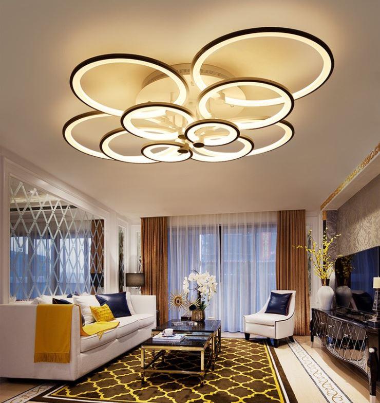 Modern Multi-Circle LED Ceiling Light for Living Room