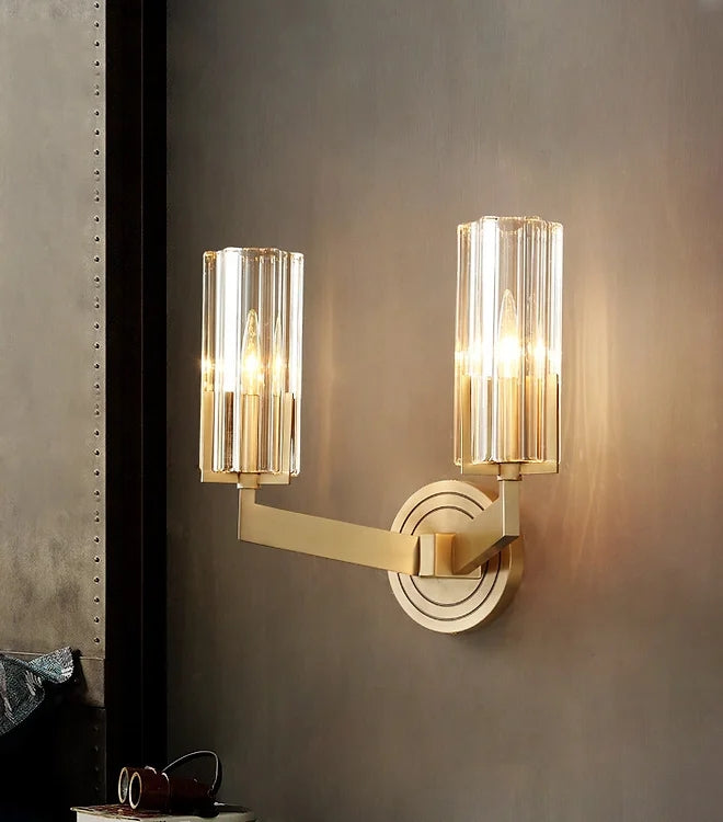 LED Brass Single/Double Decorative Wall Light