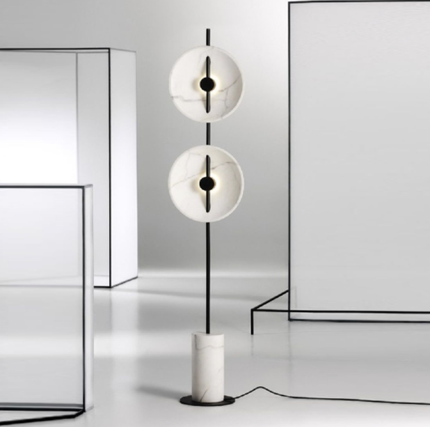 LED Double-Disc Decorative Floor Lamp
