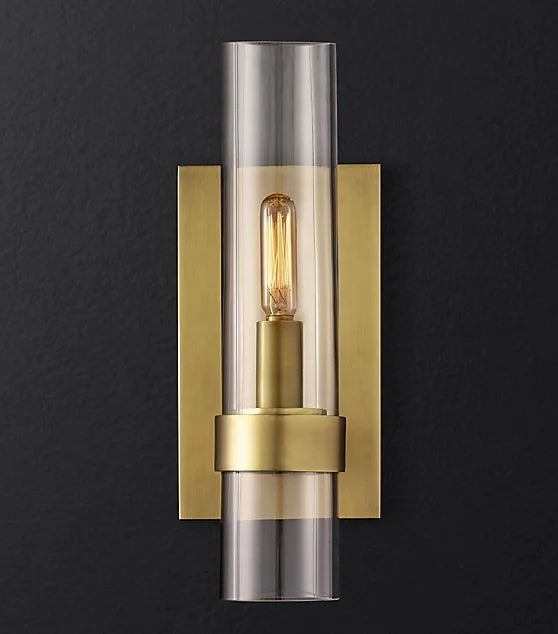 LED Glass Cylinder Design Decorative Wall Light
