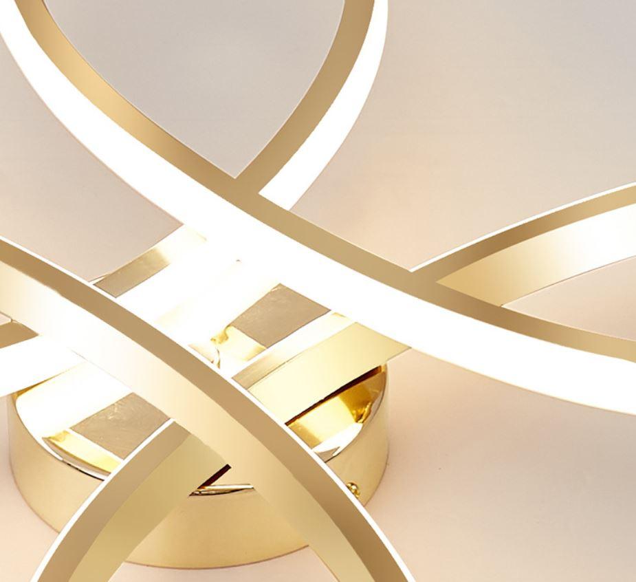 LED Flower Gold Ceiling Light