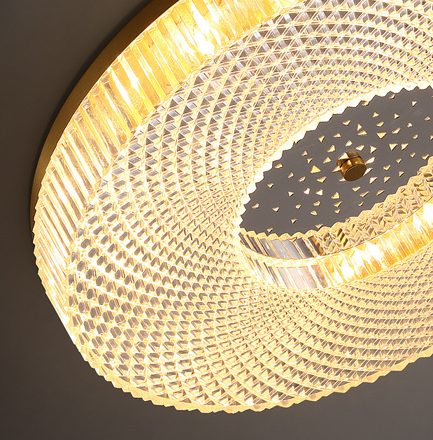 LED American Style Brass Modern Ceiling Light
