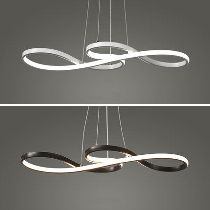 LED Modern Curvy Decorative Pendant Light