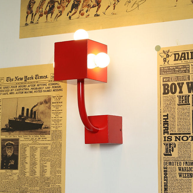 LED Retro Design Red Creative Wall Light