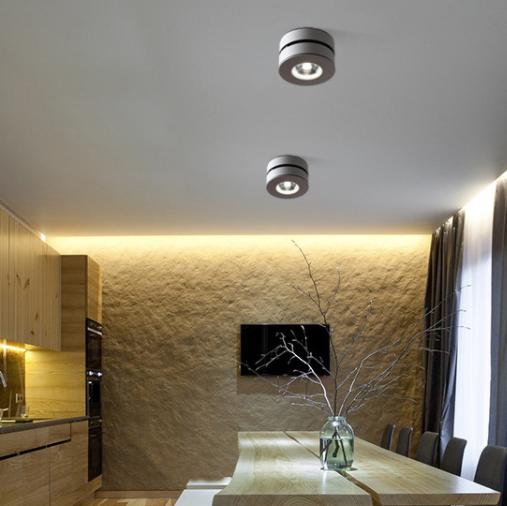 LED Button Design Ultra-light Ceiling Spotlight