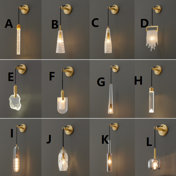 LED Crystal Multi-Design Decorative Wall Light