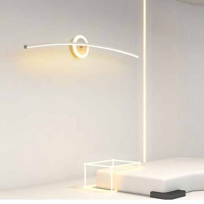 LED Curvy Style Modern Wall Light