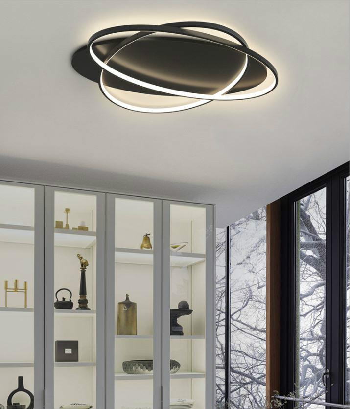 LED Double Ovals Metal Ceiling Light
