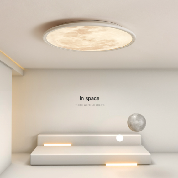 LED Moon Design Super-Thin Creative Ceiling Light
