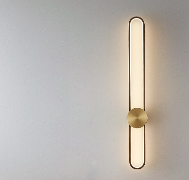 LED Modern Brass Simple Bedside Wall Light