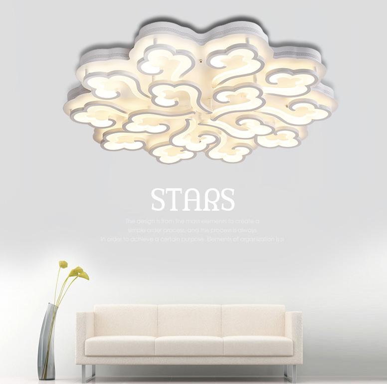 Acrylic LED Cloud Design Ceiling Light for Living Room Bedroom