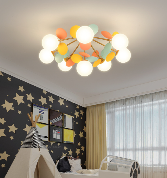 LED DNA Molecular Branches and Lights Pendant Light