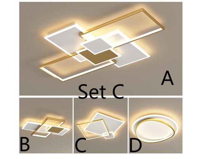 LED Geometry Theme for Two to Thress Bedrooms Flat