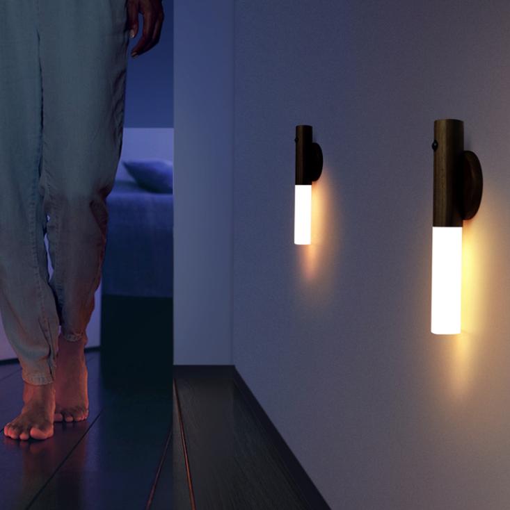 LED Smart Light Sensor WallBedside Lamp