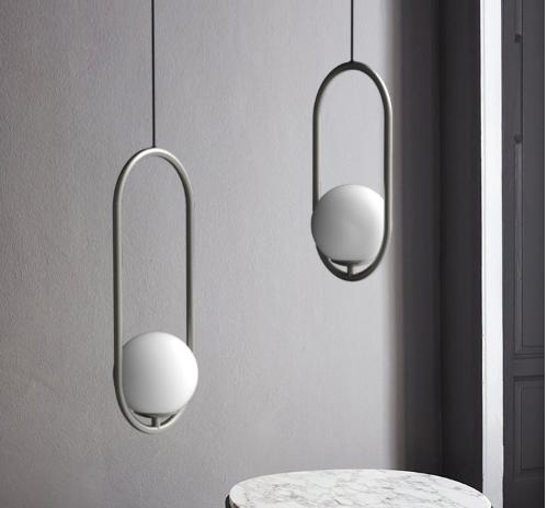 LED Metal Glass Pendant Light American Style