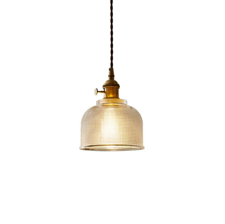 LED North European Simple Retro Brass Pendant Light
